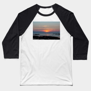 Sunset at Cobo Bay, Guernsey Baseball T-Shirt
